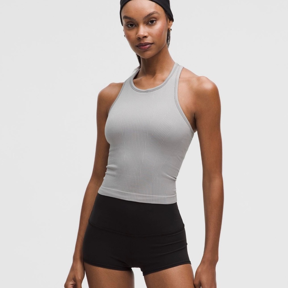 Ebb to Street Cropped Racerback Tank Top